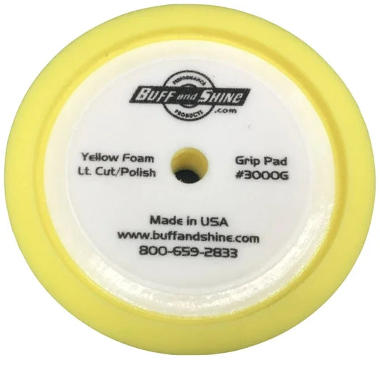 BUFF AND SHINE | 8" Recessed Yellow Foam Pad